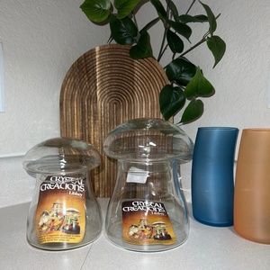 Vintage Mushroom Apothecary Jar